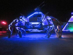 Spider robot tank art car
